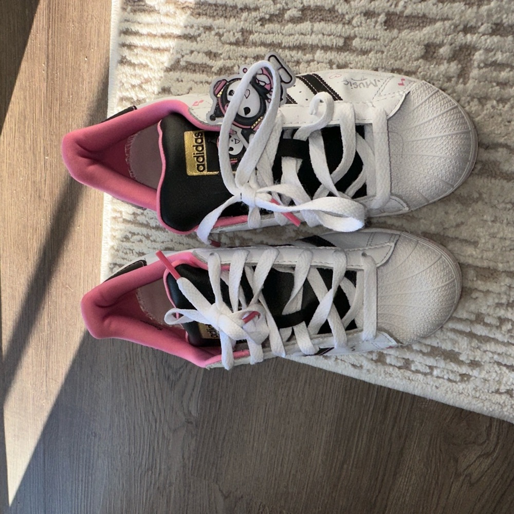 Adidas Hello Kitty Originals Kids Sneakers - White and Pink - Picture 5 of 6